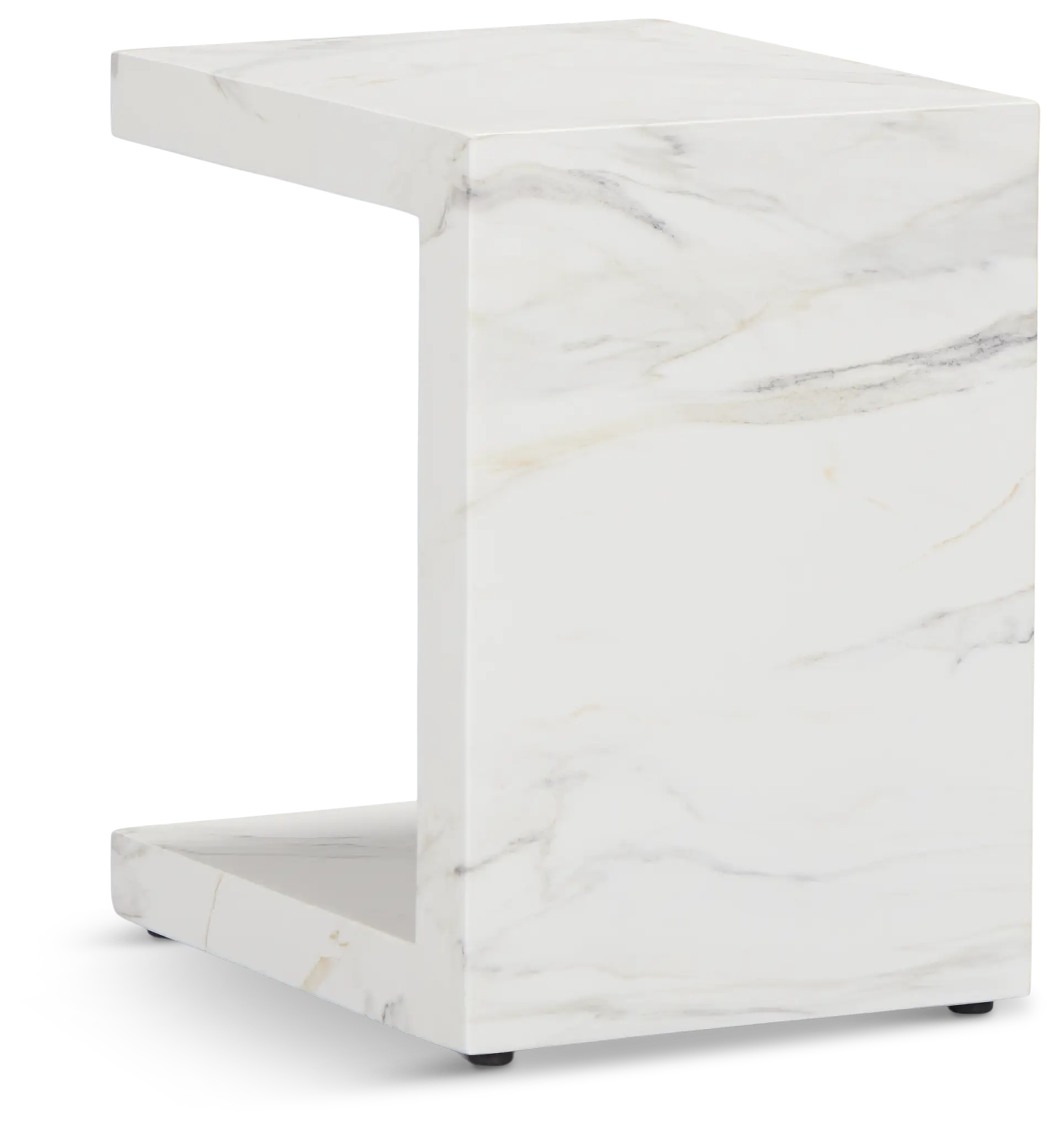 Merrick White C-side Table Merrick White C-side Table
