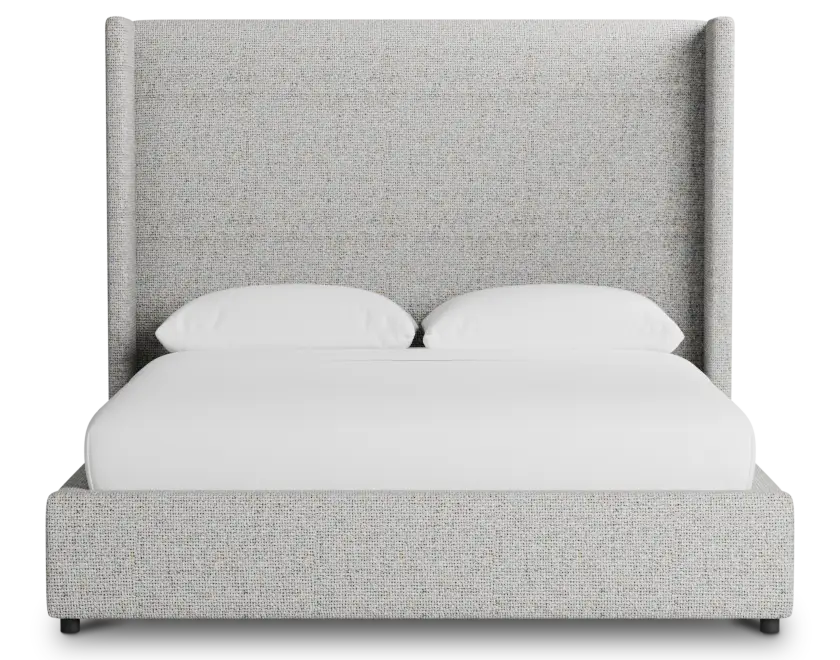 Captiva Natural Beauty Gray 60" Upholstered Shelter Bed Captiva Natural Beauty Gray 60" Upholstered Shelter Bed