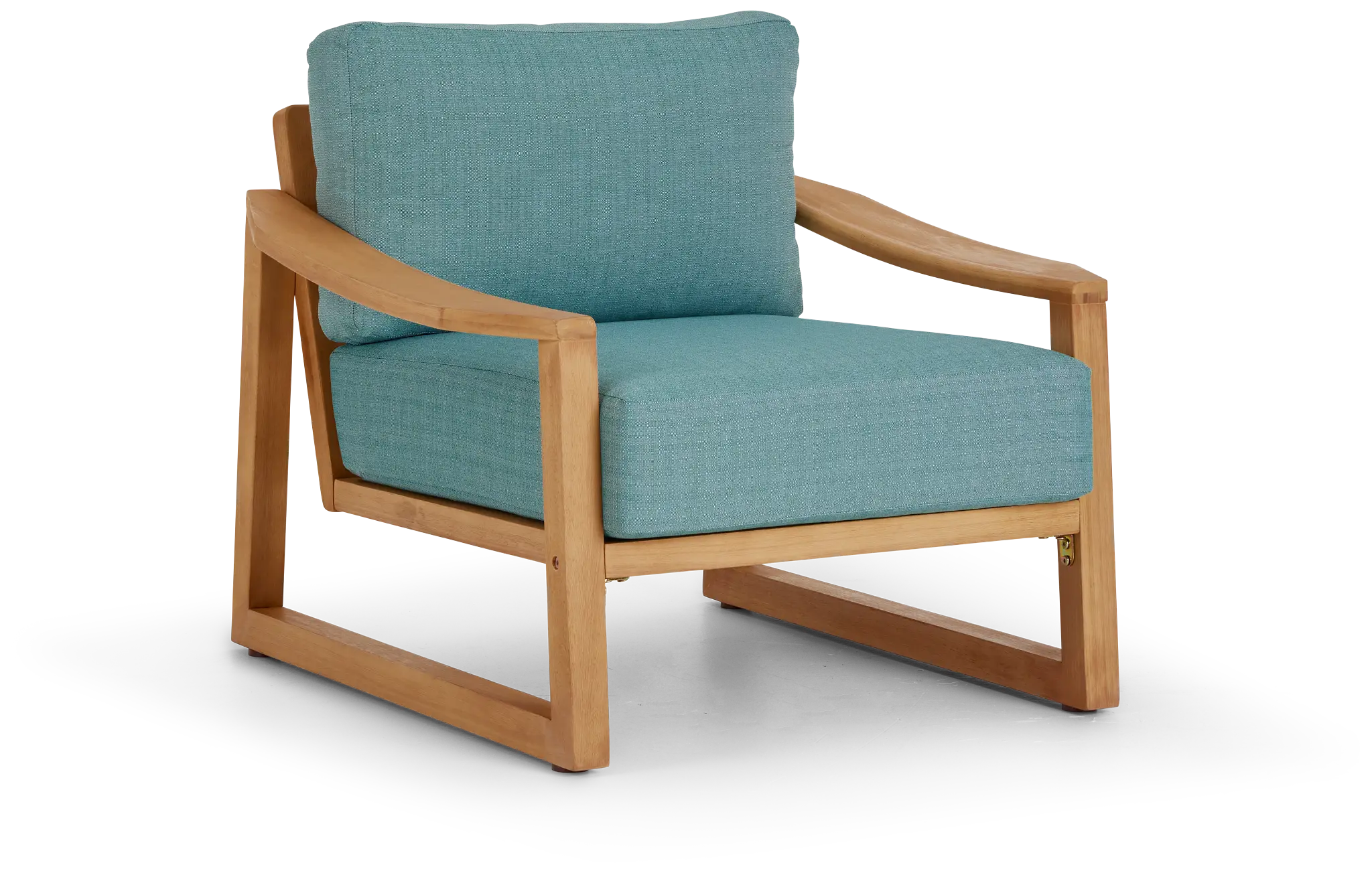 Tobago Light Tone Chair With Teal Cushion Tobago Light Tone Chair With Teal Cushion