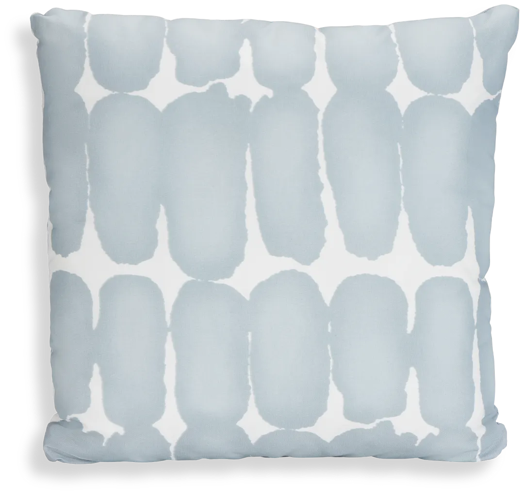 Shiba Dot Light Blue 20" Indoor/outdoor Accent Pillow