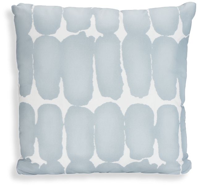 Shiba Dot Light Blue 20" Indoor/outdoor Accent Pillow