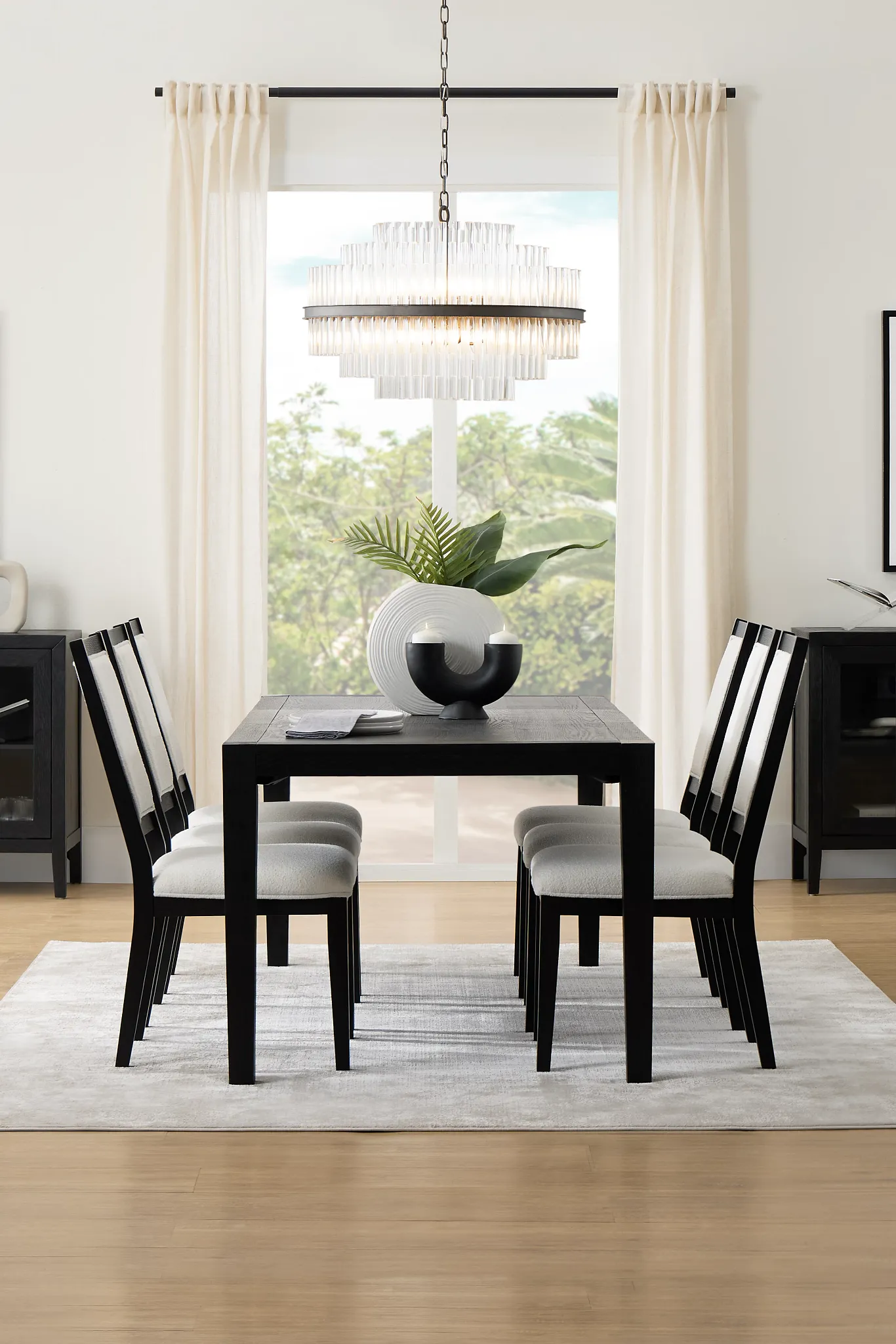 Alden Black Rectangular Table