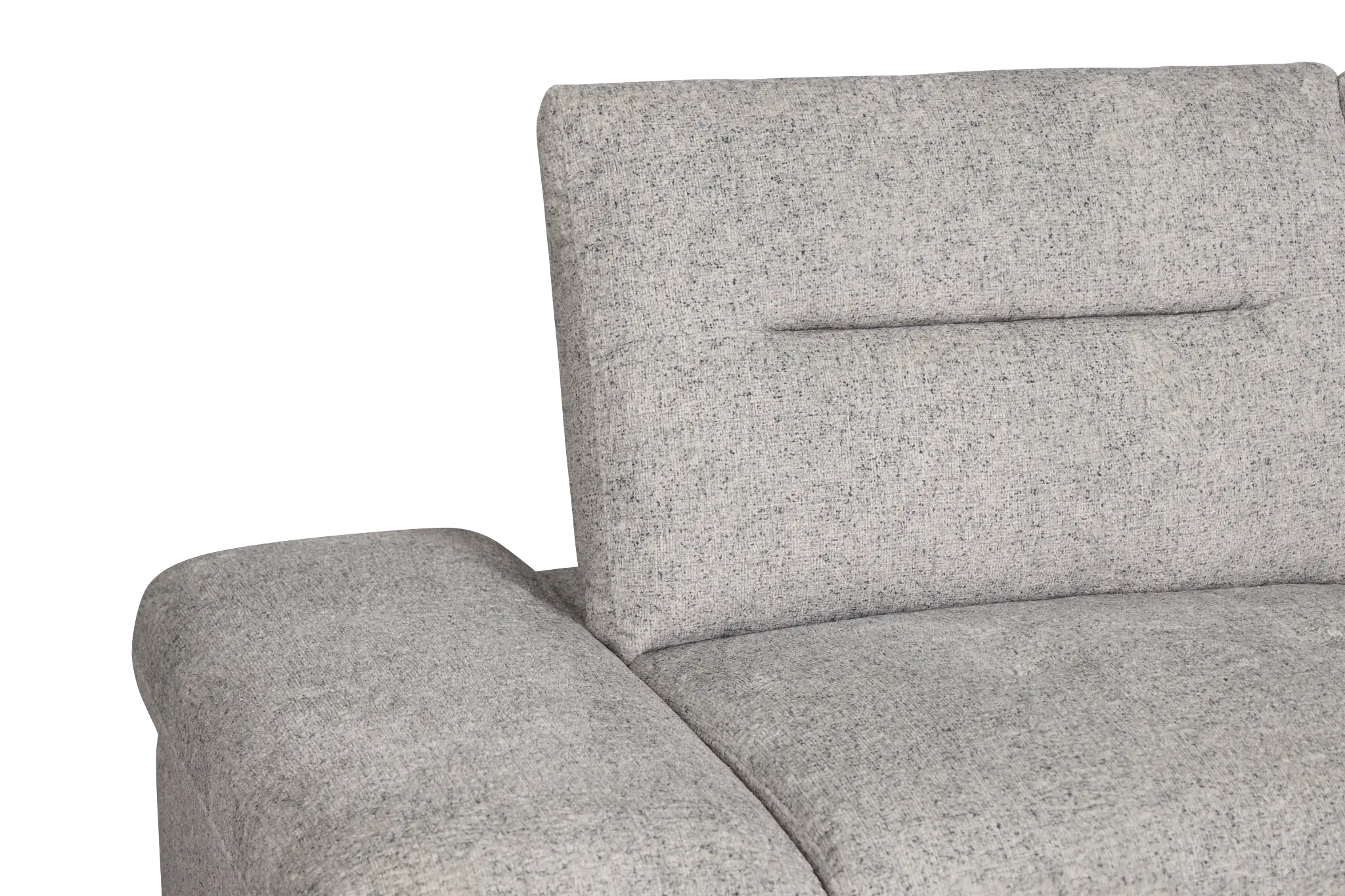 Mila Gray Fabric 2-piece Modular Power Reclining Sofa Mila Gray Fabric 2-piece Modular Power Reclining Sofa