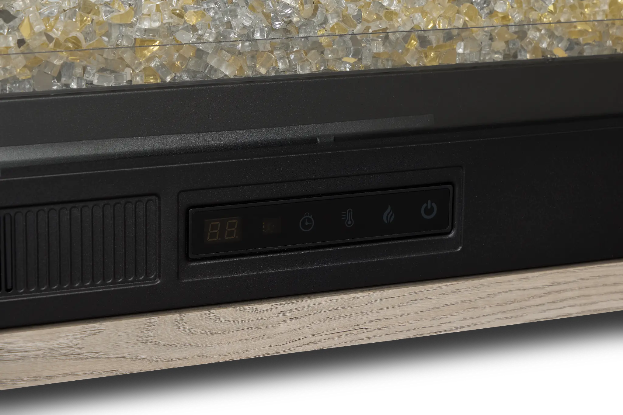 Caspian Light Tone 80" Tv Stand With Fireplace Insert Caspian Light Tone 80" Tv Stand With Fireplace Insert