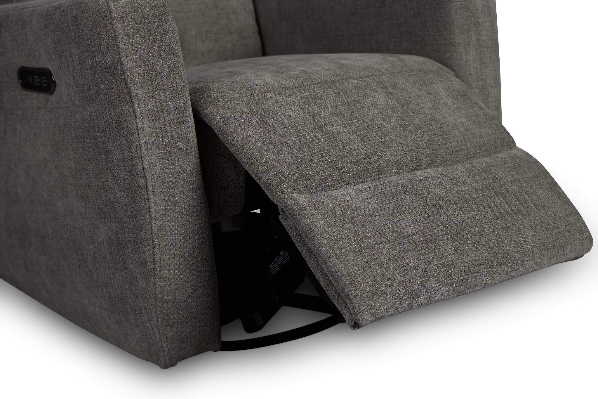 Rae Gray Fabric Power Swivel Glider Recliner Rae Gray Fabric Power Swivel Glider Recliner