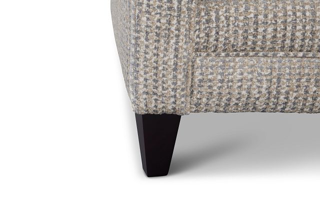 Webcam Gray Fabric Accent Chair