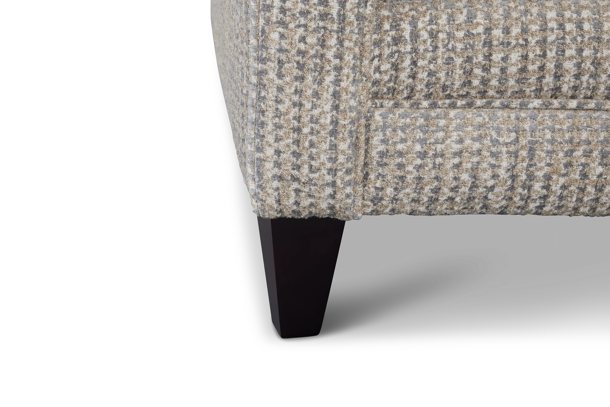 Webcam Gray Fabric Accent Chair