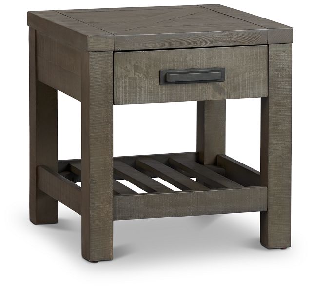 Taryn Gray Square End Table