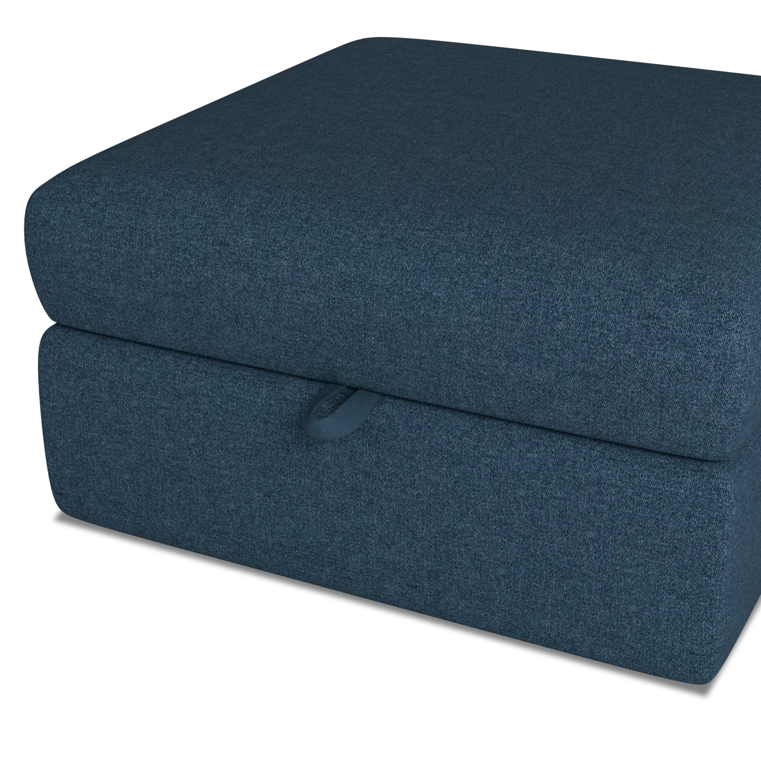 Citymod Blue Fabric Storage Ottoman