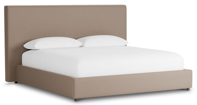Grayton Joya Beige 54" Upholstered Platform Bed