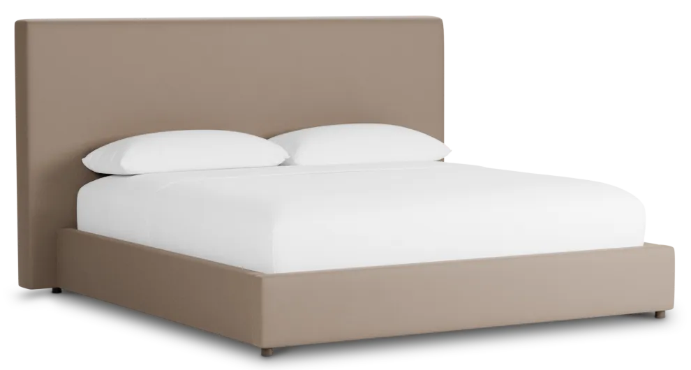 Grayton Joya Beige 54" Upholstered Platform Bed