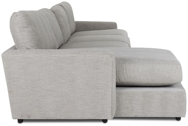 Noah Gray Fabric Small Left Chaise Sectional