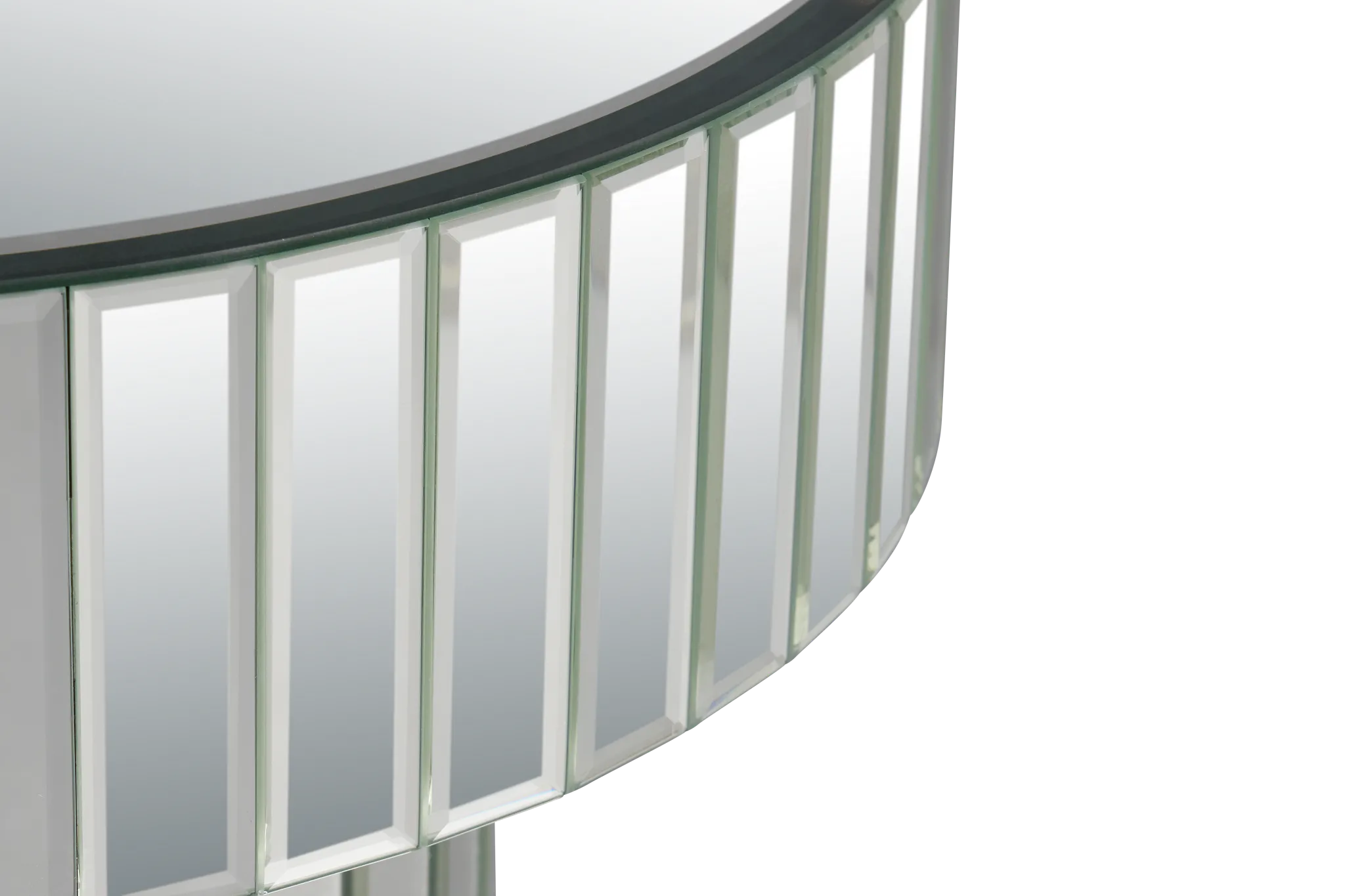 Katrin Glass Round End Table