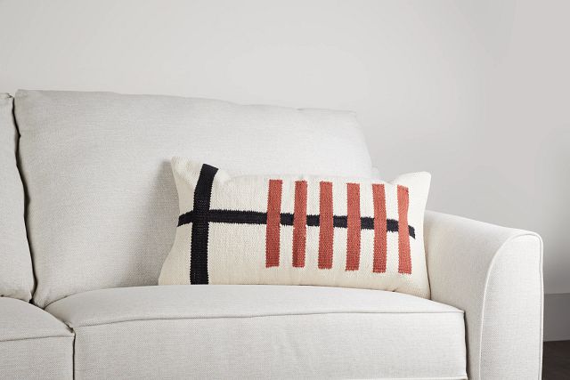 Tessa Black Lumbar Accent Pillow