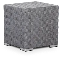 Barbados Light Gray Woven End Table