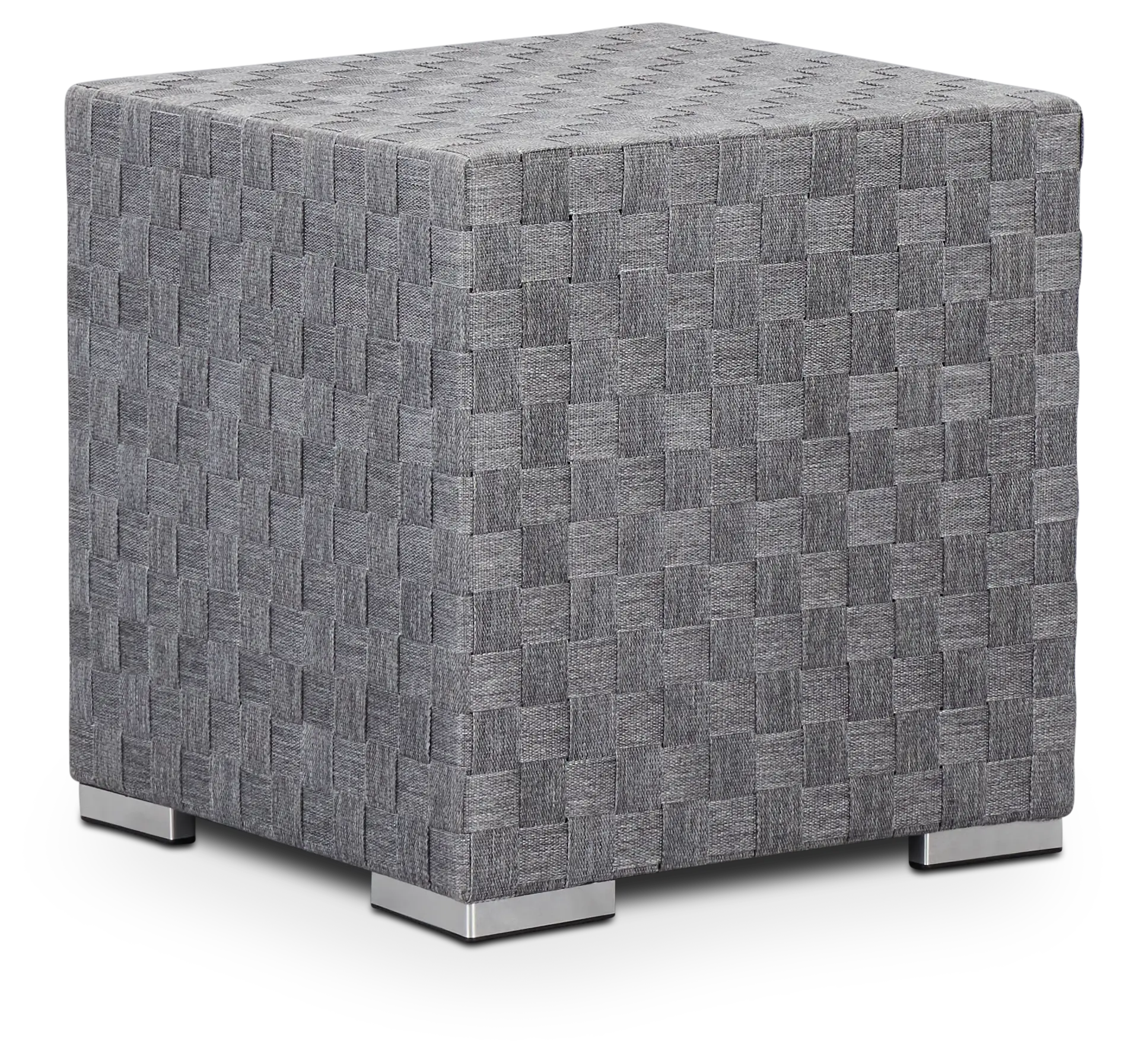 Barbados Light Gray Woven End Table Barbados Light Gray Woven End Table
