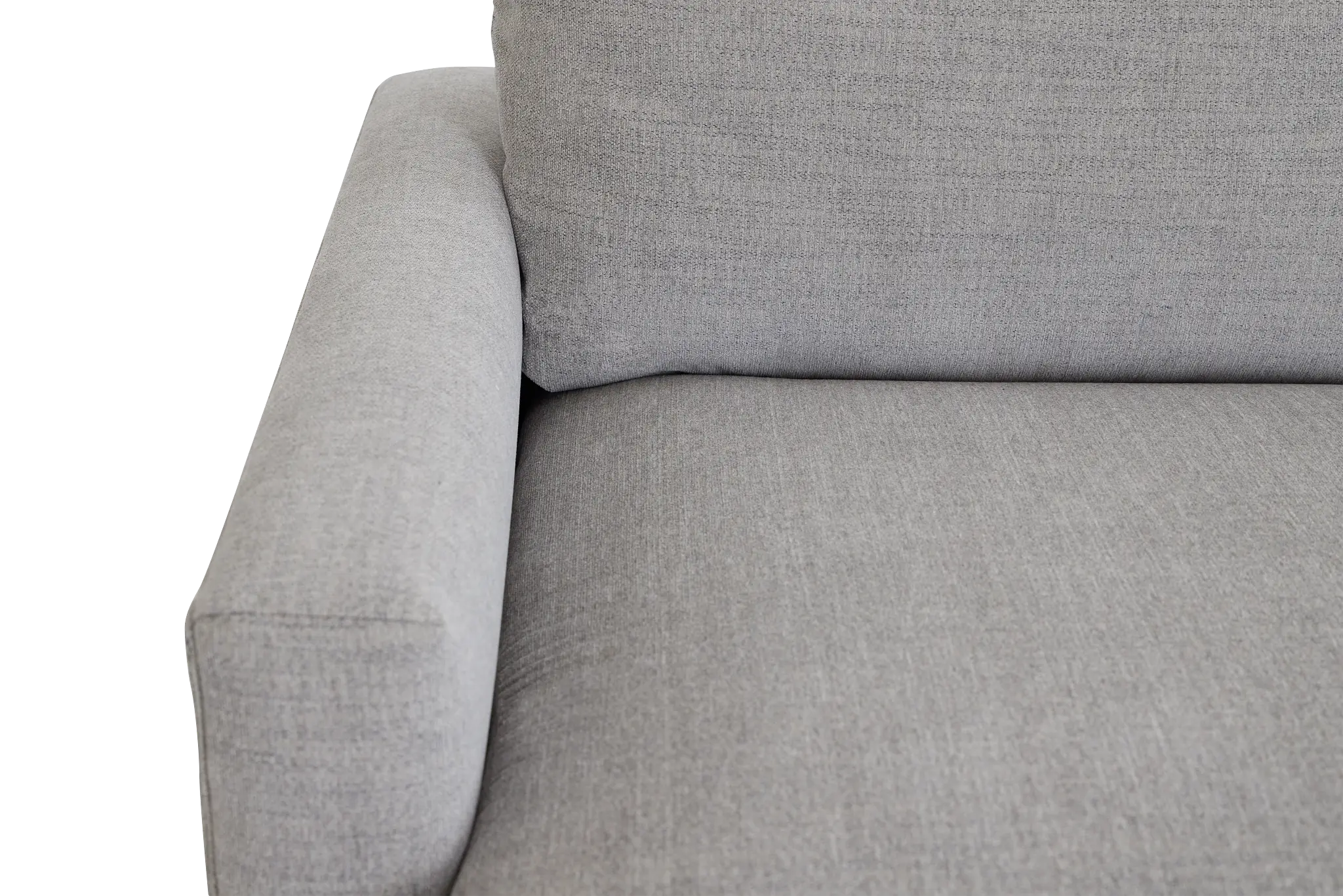 Noah Gray Fabric Small Right Chaise Sectional Noah Gray Fabric Small Right Chaise Sectional