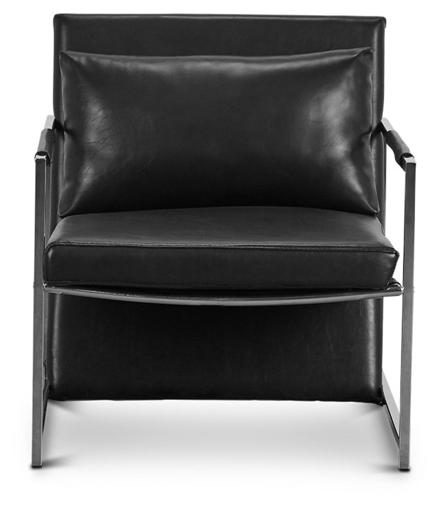 Russell Black Uph Accent Chair