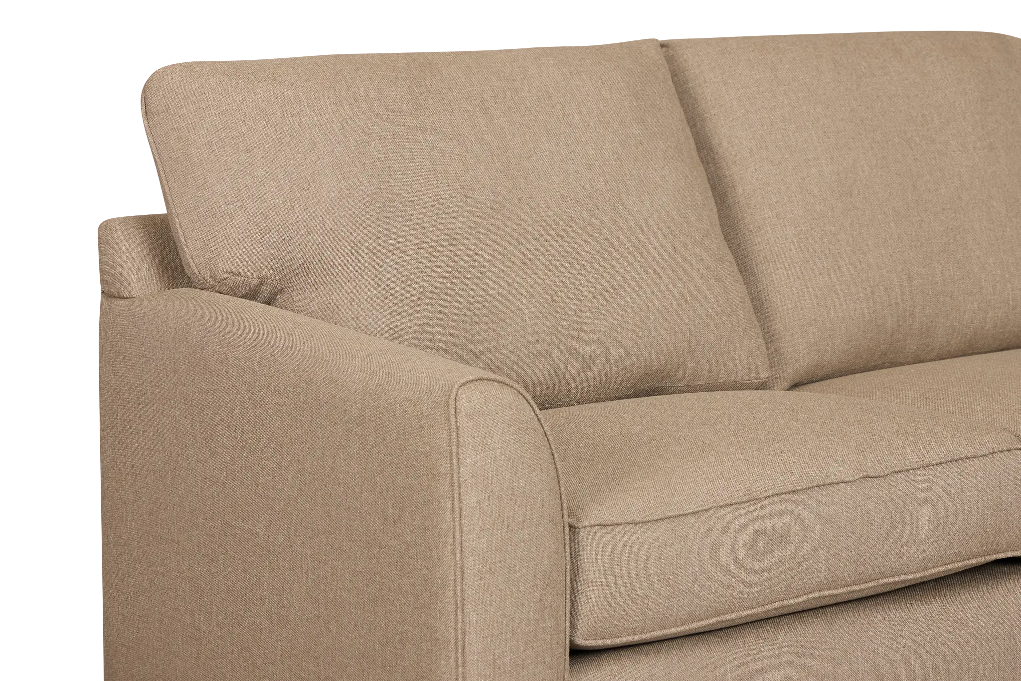 Tate Brown Fabric Small Right Chaise Sectional Tate Brown Fabric Small Right Chaise Sectional
