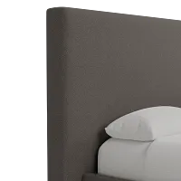 Grayton Elite Dark Gray 54" Upholstered Platform Bed