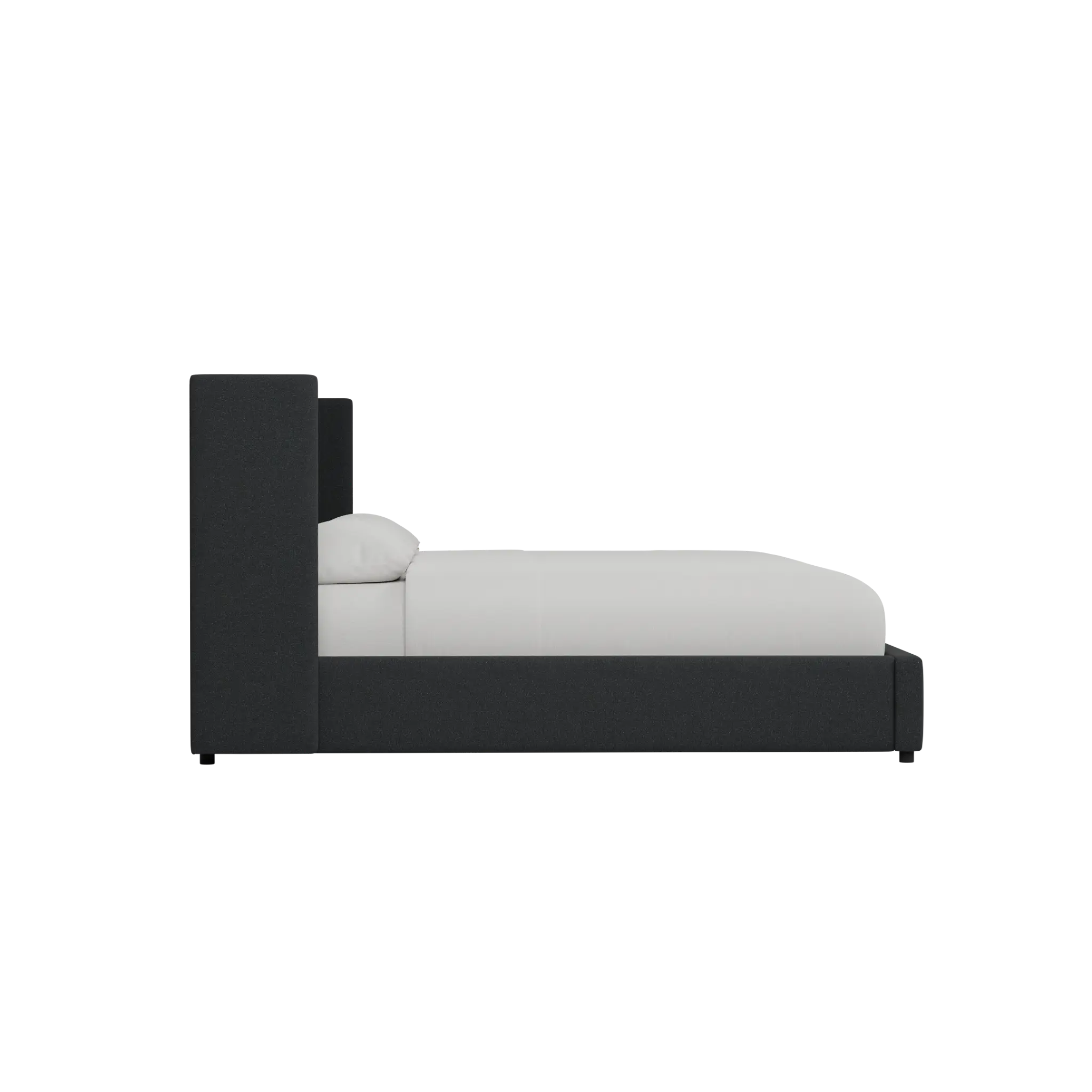 Captiva Elite Black 48" Upholstered Shelter Bed Captiva Elite Black 48" Upholstered Shelter Bed