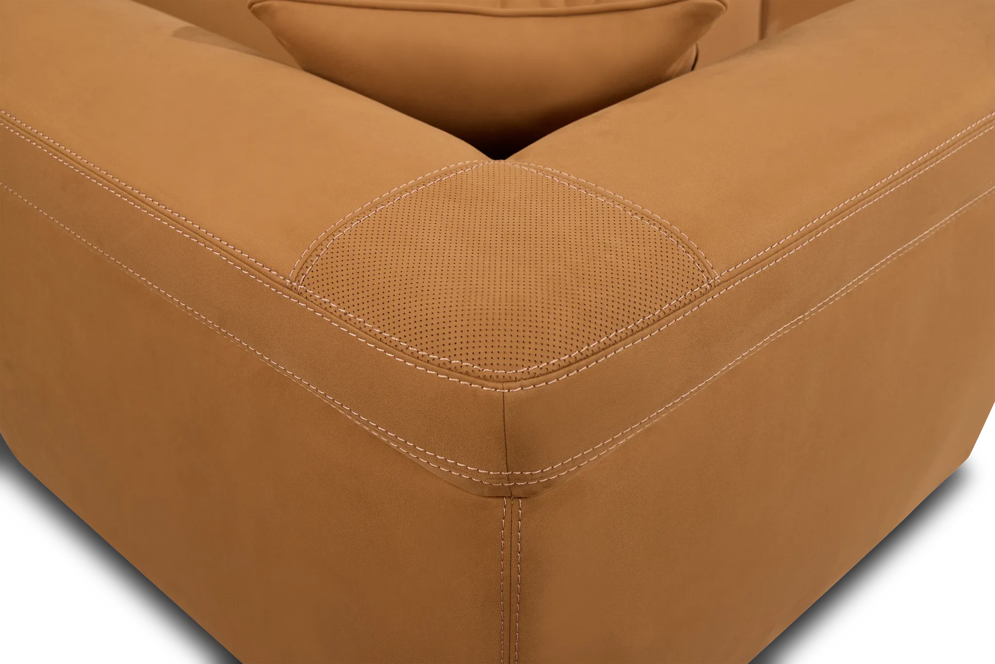 Aria Medium Brown Micro Immersive 10-piece Modular Sectional W/4 Speakers