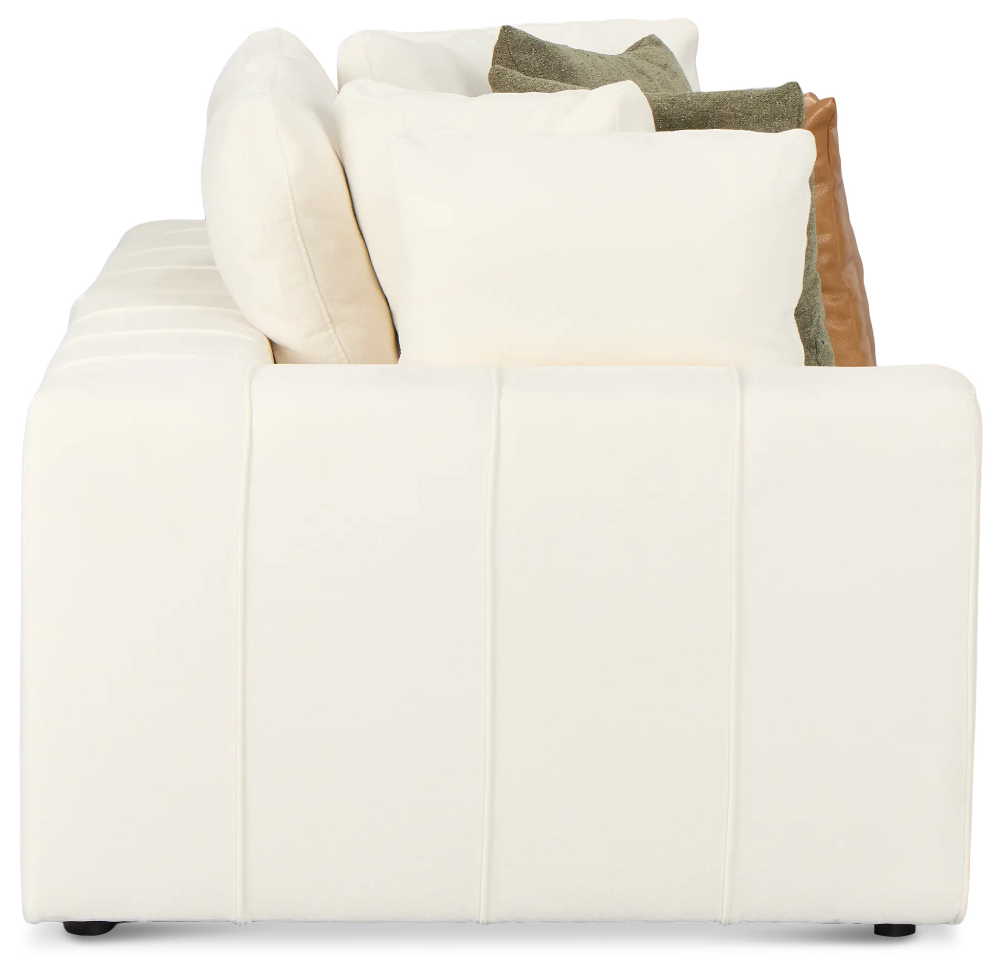Cruz White Fabric 2-piece Modular Sofa Cruz White Fabric 2-piece Modular Sofa