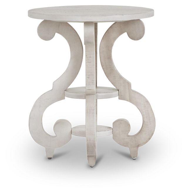 Sonoma Ivory Round Chairside Table