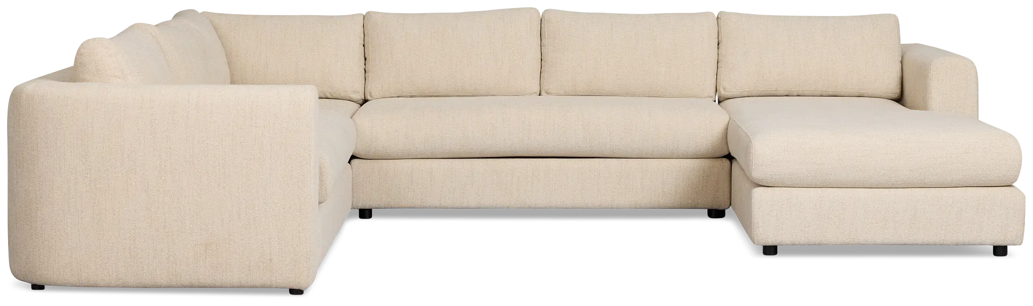 Alma Light Beige Fabric Medium Right Chaise Sectional Alma Light Beige Fabric Medium Right Chaise Sectional