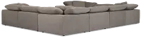 Nixon Light Gray Fabric Two-arm Sectional