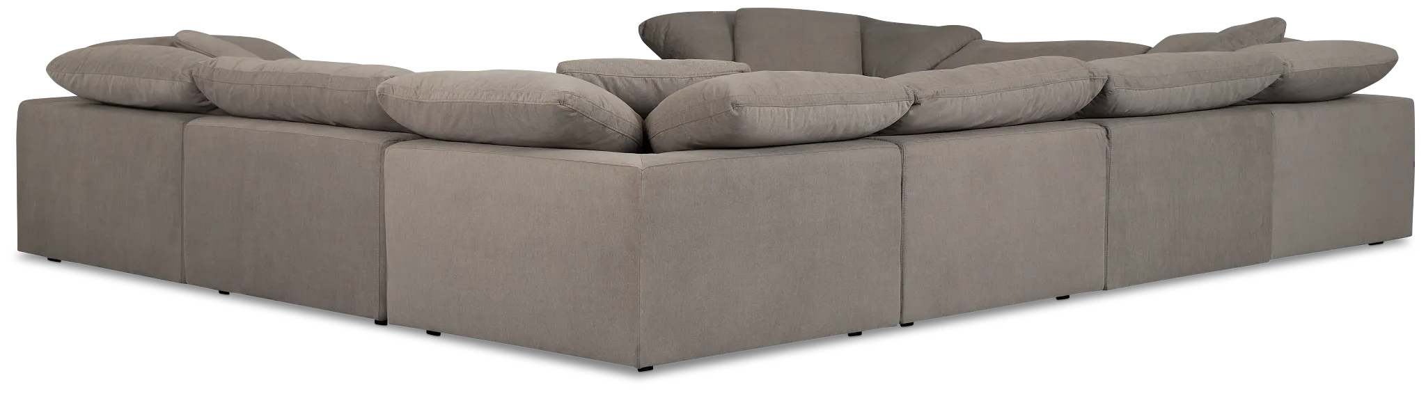 Nixon Light Gray Fabric Two-arm Sectional