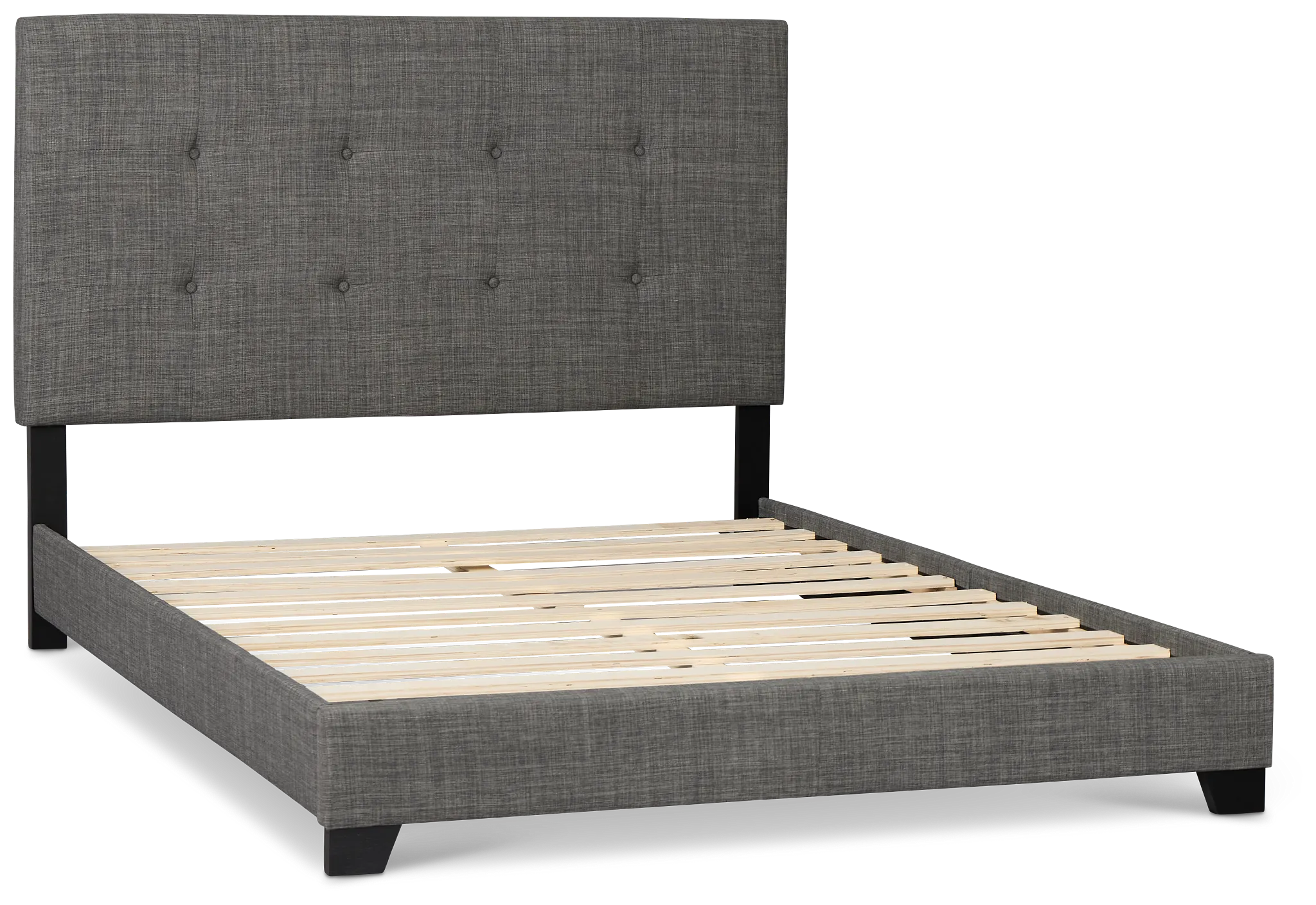Flagler Gray Uph Panel Bed