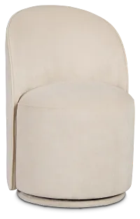 Claude Light Beige Velvet Upholstered Side Chair