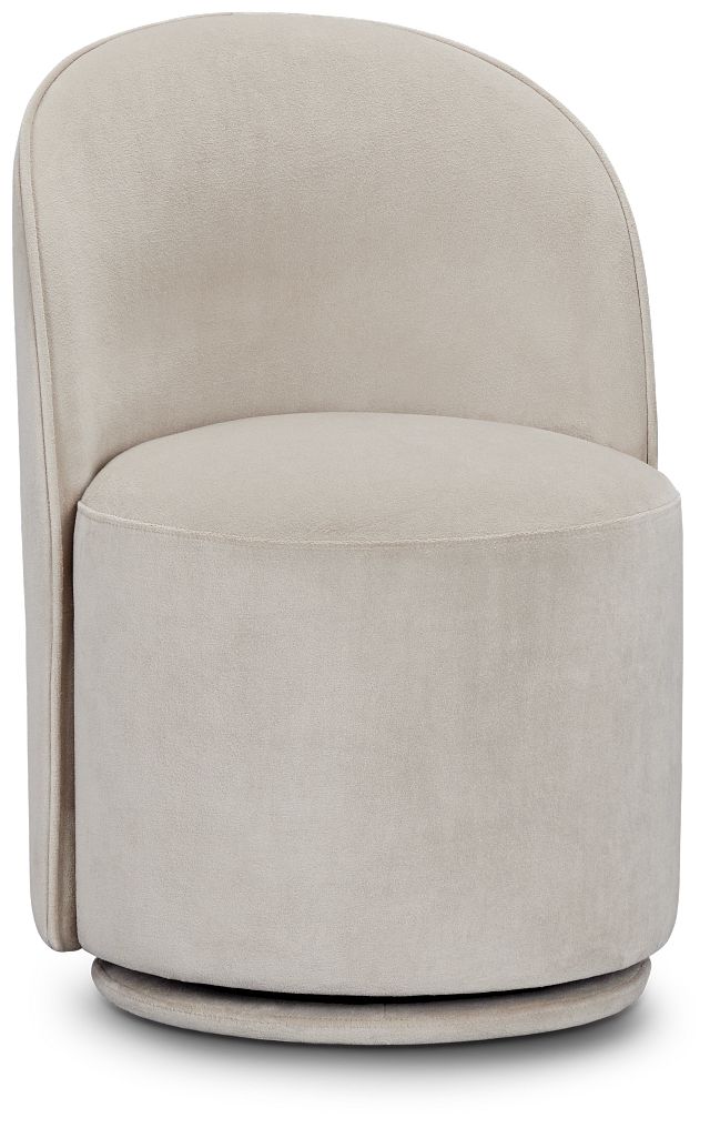 Claude Light Beige Velvet Upholstered Side Chair