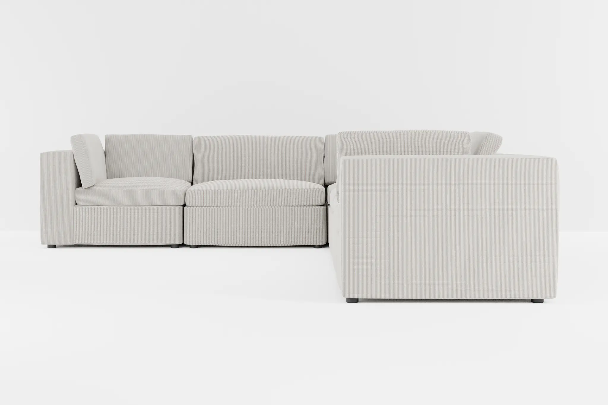 Destin Lucy Light Beige Fabric 6-piece Modular Sectional Destin Lucy Light Beige Fabric 6-piece Modular Sectional