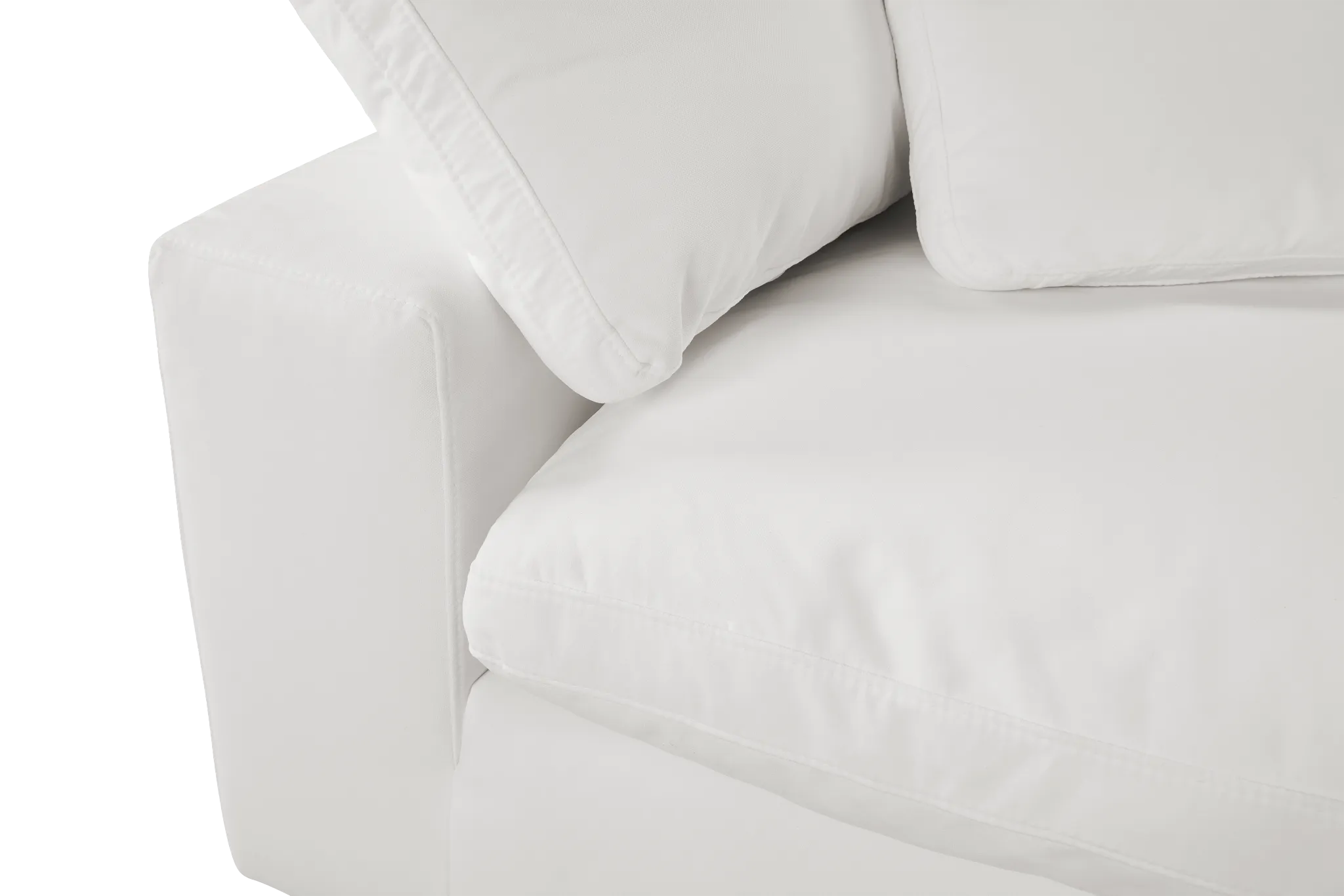 Nixon White Fabric 6-piece Modular Sectional