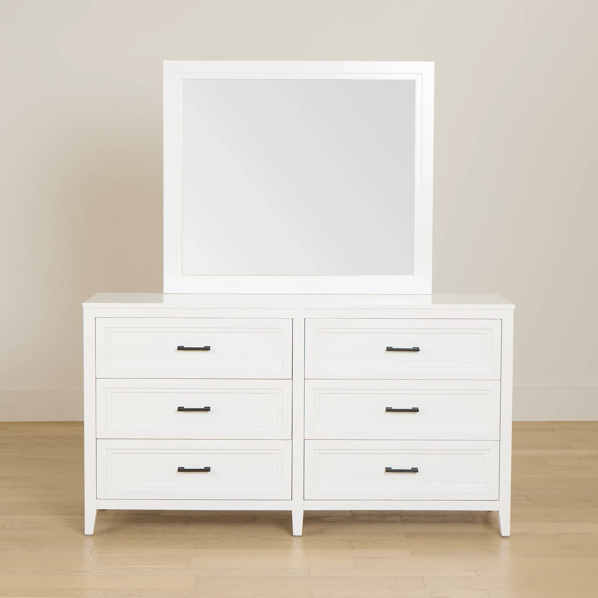 Nantucket White Dresser & Mirror Nantucket White Dresser & Mirror