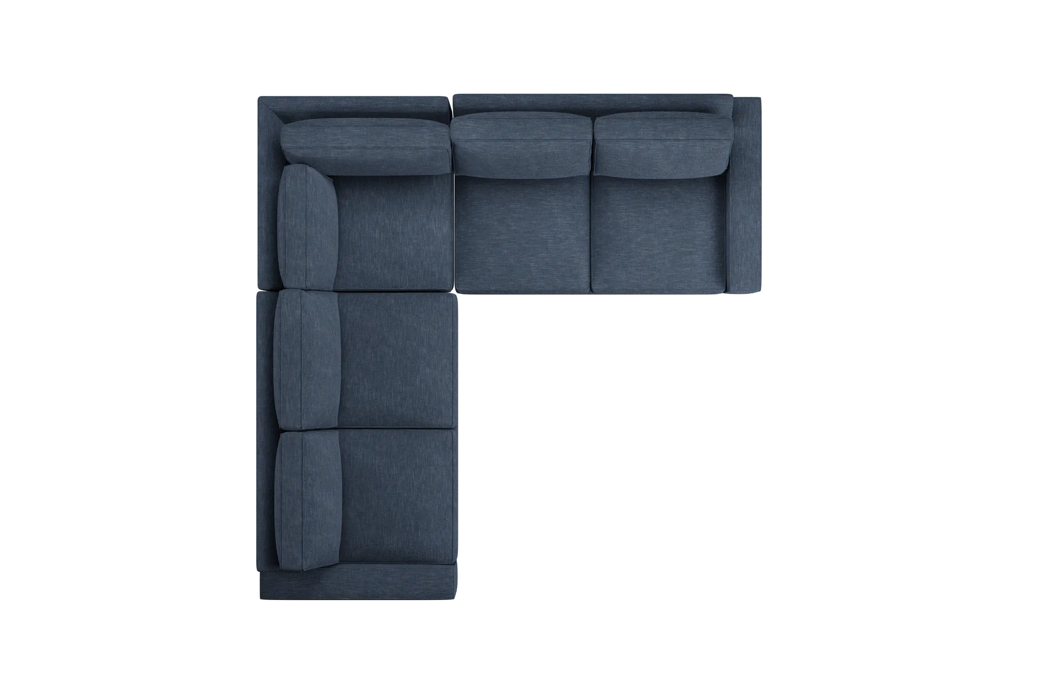 Edgewater Elevation Dark Blue Small Two-arm Sectional