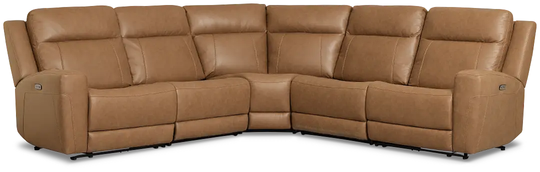Colton Brown Micro Small Two-arm Power Reclining Sectional Colton Brown Micro Small Two-arm Power Reclining Sectional