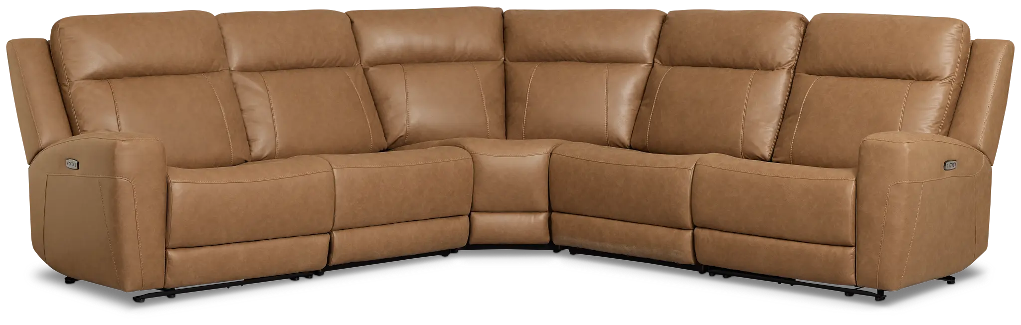 Colton Brown Micro Small Two-arm Power Reclining Sectional Colton Brown Micro Small Two-arm Power Reclining Sectional