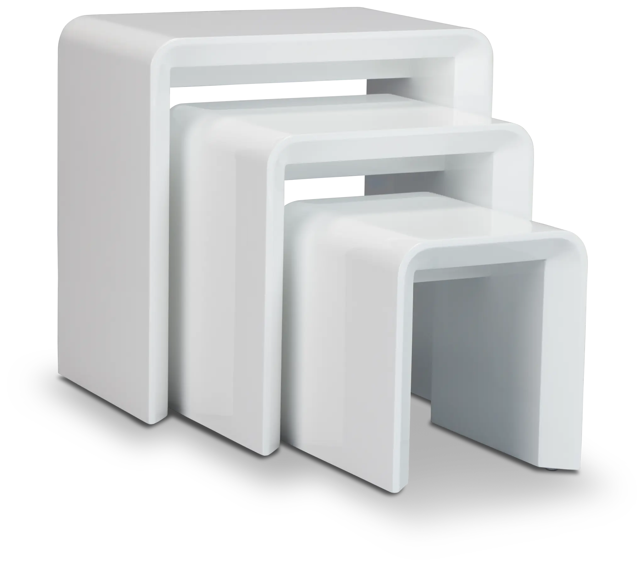 Zayden White Set Of 3 Nesting End Table Zayden White Set Of 3 Nesting End Table