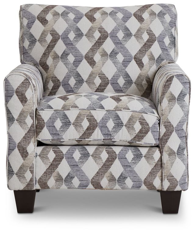 Myra Multicolored Fabric Accent Chair