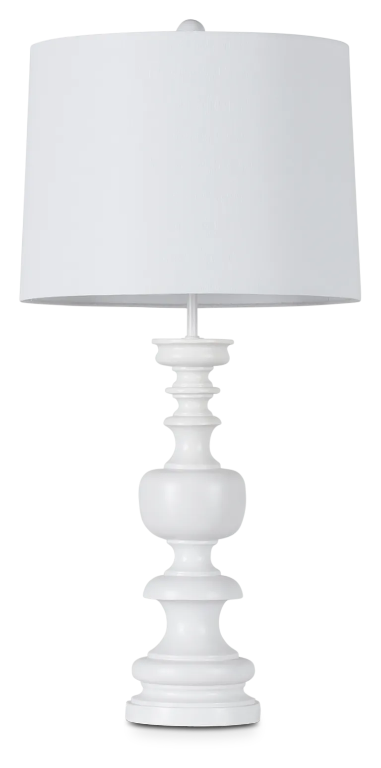 Vivia White Table Lamp