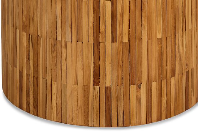 Haven Mid Tone Wood Round End Table