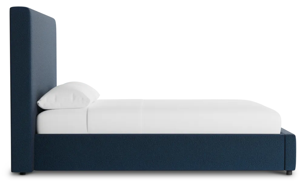 Grayton Elite Navy 54" Upholstered Platform Bed