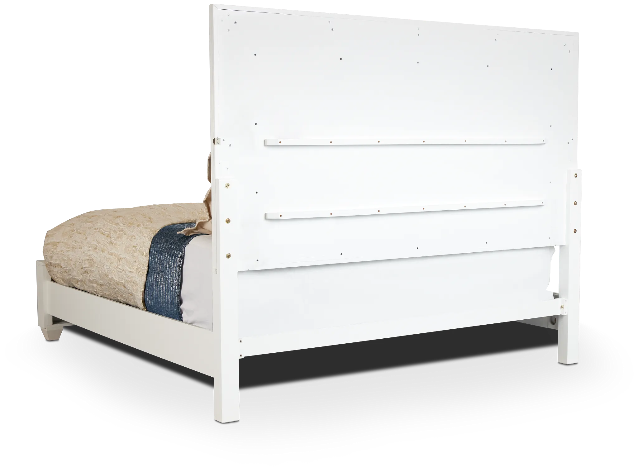 Manhattan White Platform Bed