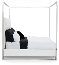 Miami White Uph Canopy Bed