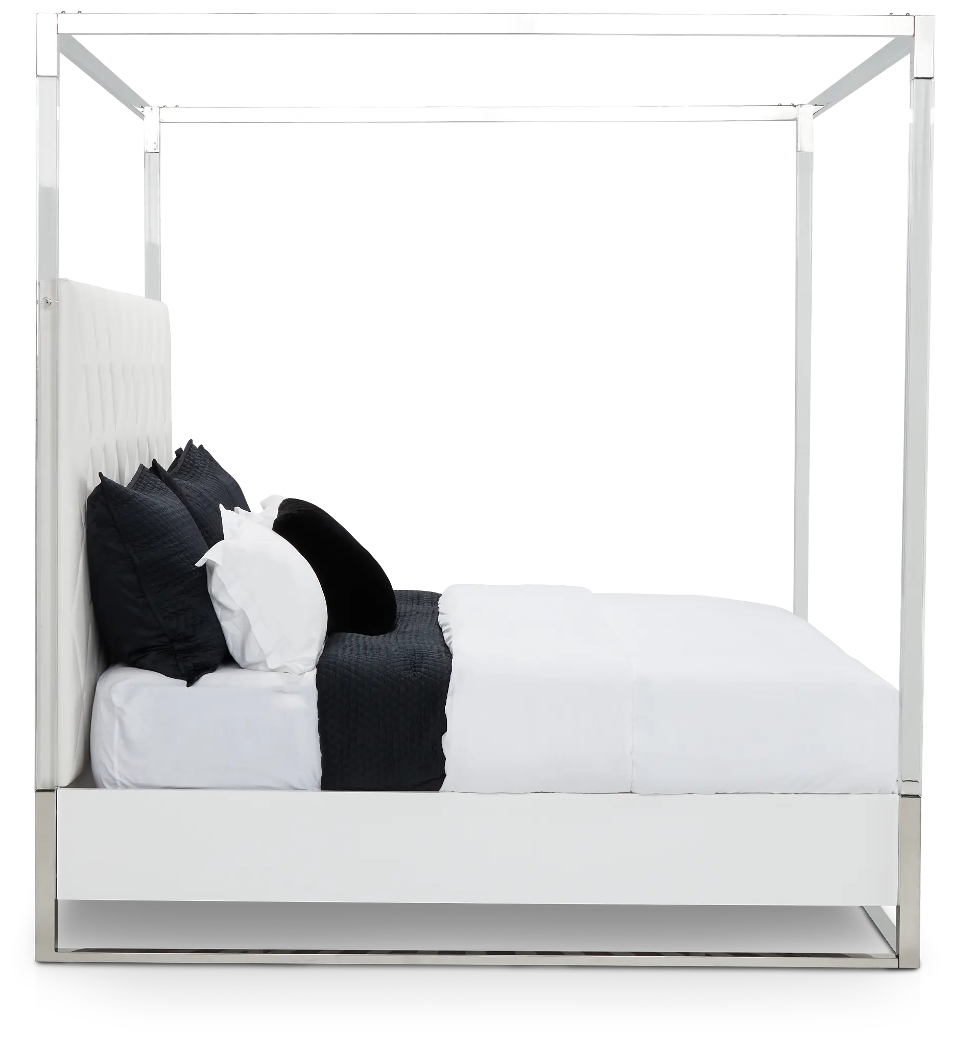 Miami White Uph Canopy Bed Miami White Uph Canopy Bed