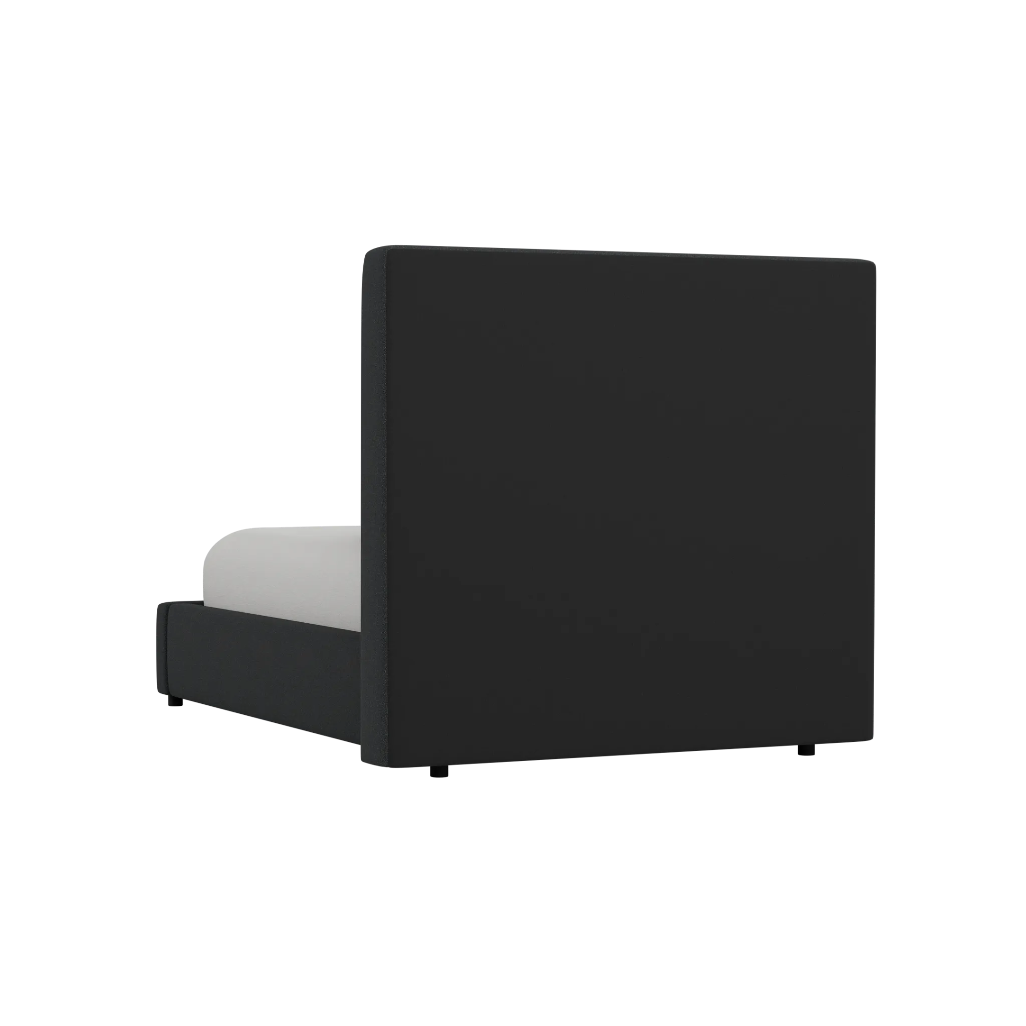 Grayton Elite Black 54" Upholstered Platform Bed