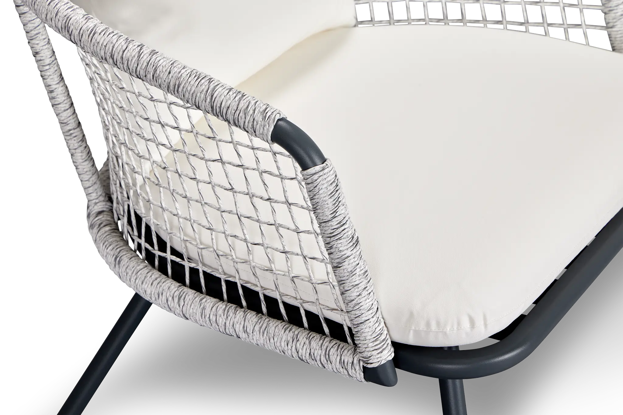 Malaga Gray White Arm Chair Malaga Gray White Arm Chair